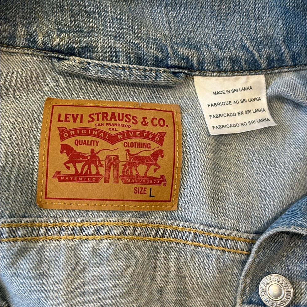 Levi’s Authentic Trucker Jacket in Ocean Hybrid Size Large - Picture 5 of 7
